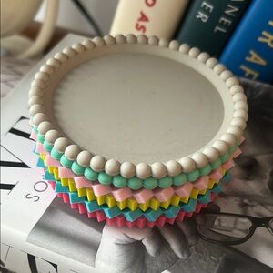 MoMa Rainbow Stacking Coasters: Set of 6